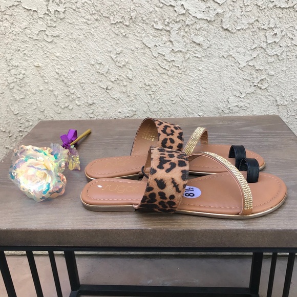 Sugar Flats Sandals Women’s Animal Print 8.5 S New - Picture 10 of 12